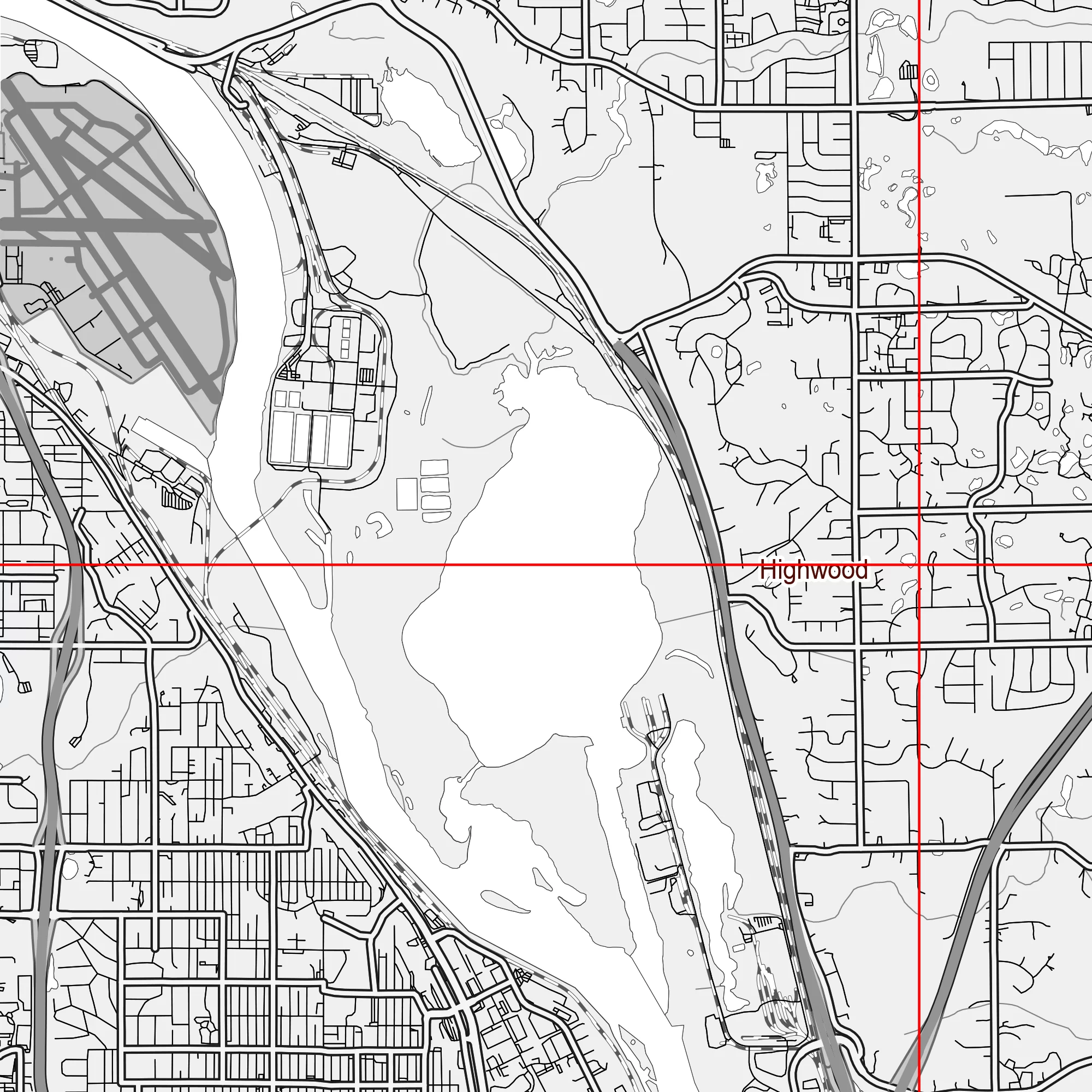 Minneapolis Sent Paul Minnesota US PDF Vector Map: City Plan Low Detailed (simple white) Street Map editable Adobe PDF in layers