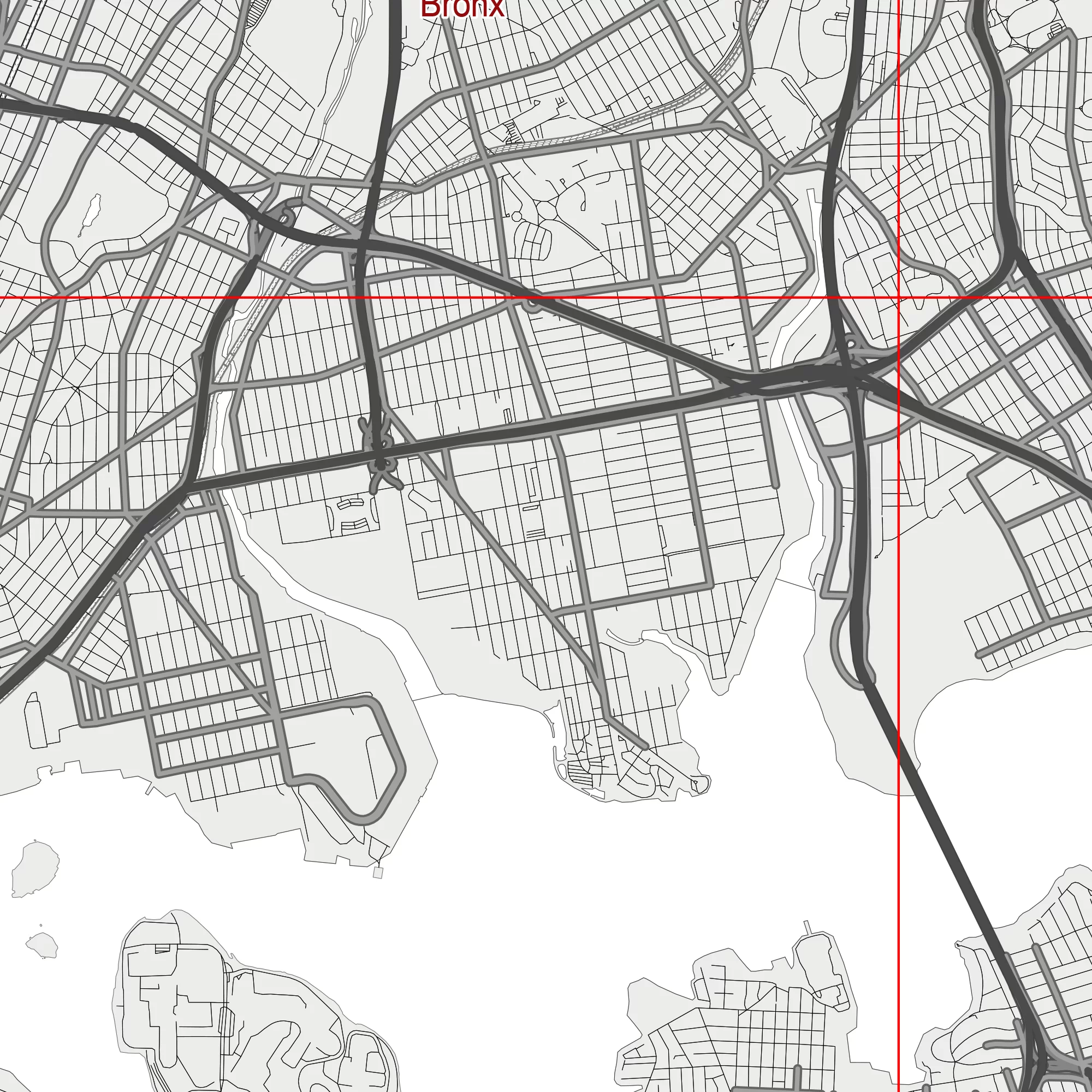 New York City US PDF Vector Map: City Plan Low Detailed (simple white) Street Map editable Adobe PDF in layers