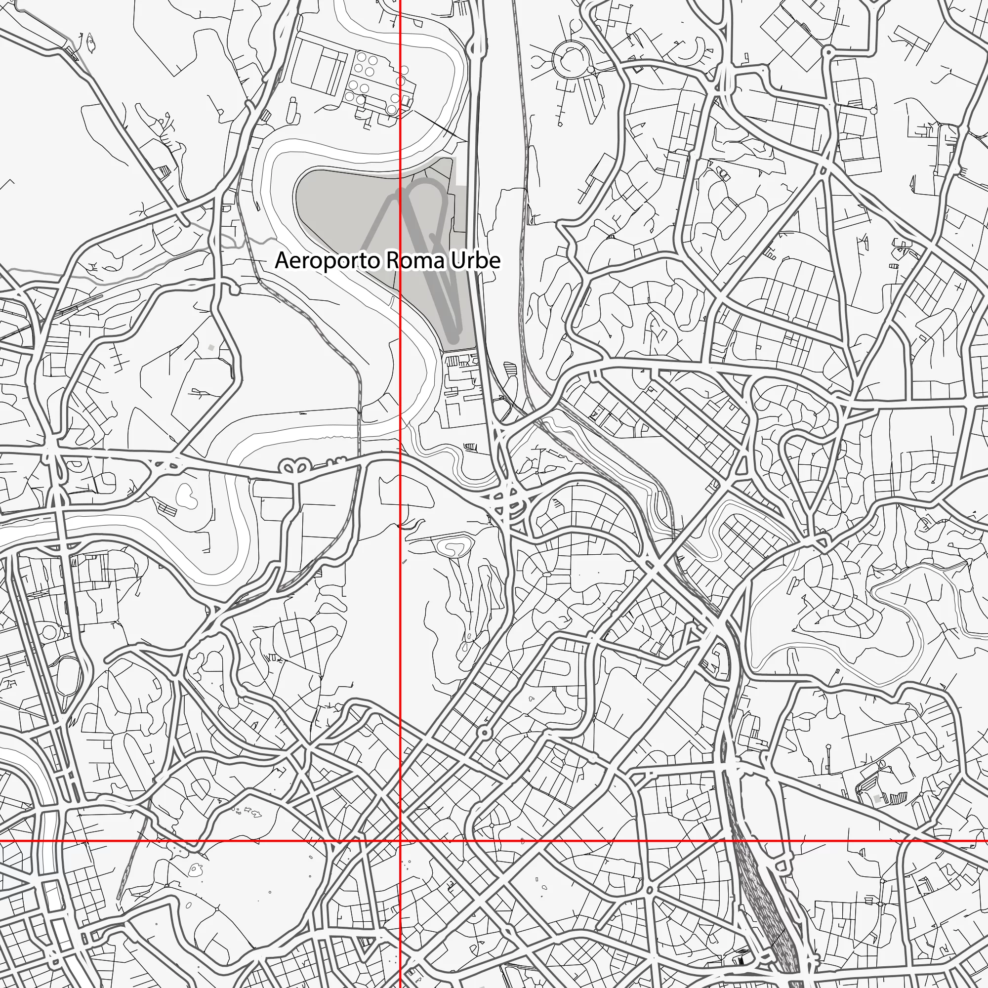 Roma Italy PDF Vector Map: City Plan Low Detailed (simple white) Street Map editable Adobe PDF in layers