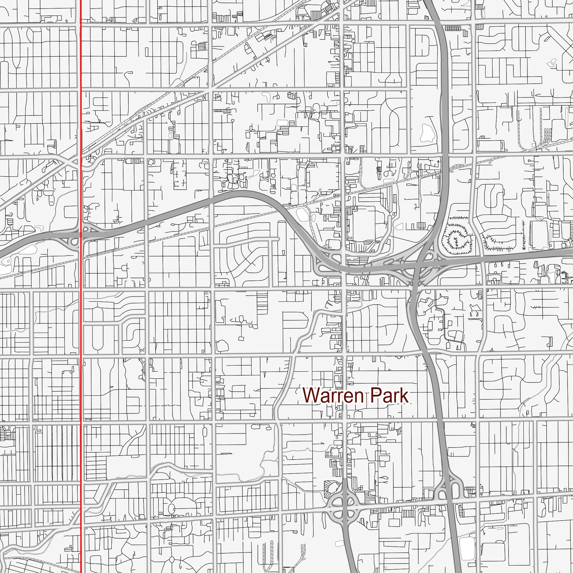 Indianapolis Indiana US Map Vector City Plan Low Detailed (simple white) Street Map editable Adobe Illustrator in layers