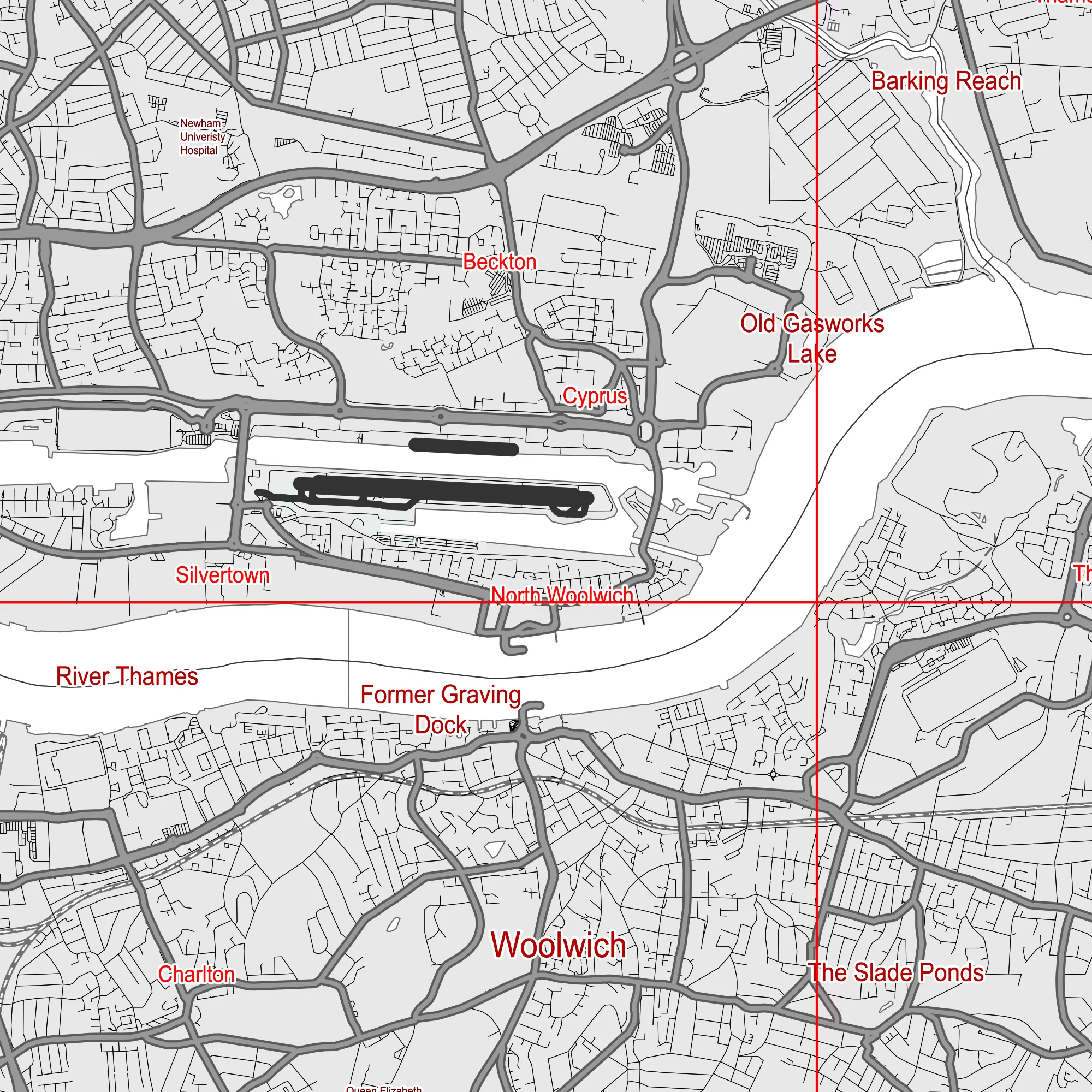 London UK Greater Map Vector City Plan Low Detailed (simple white) Street Map editable Adobe Illustrator in layers