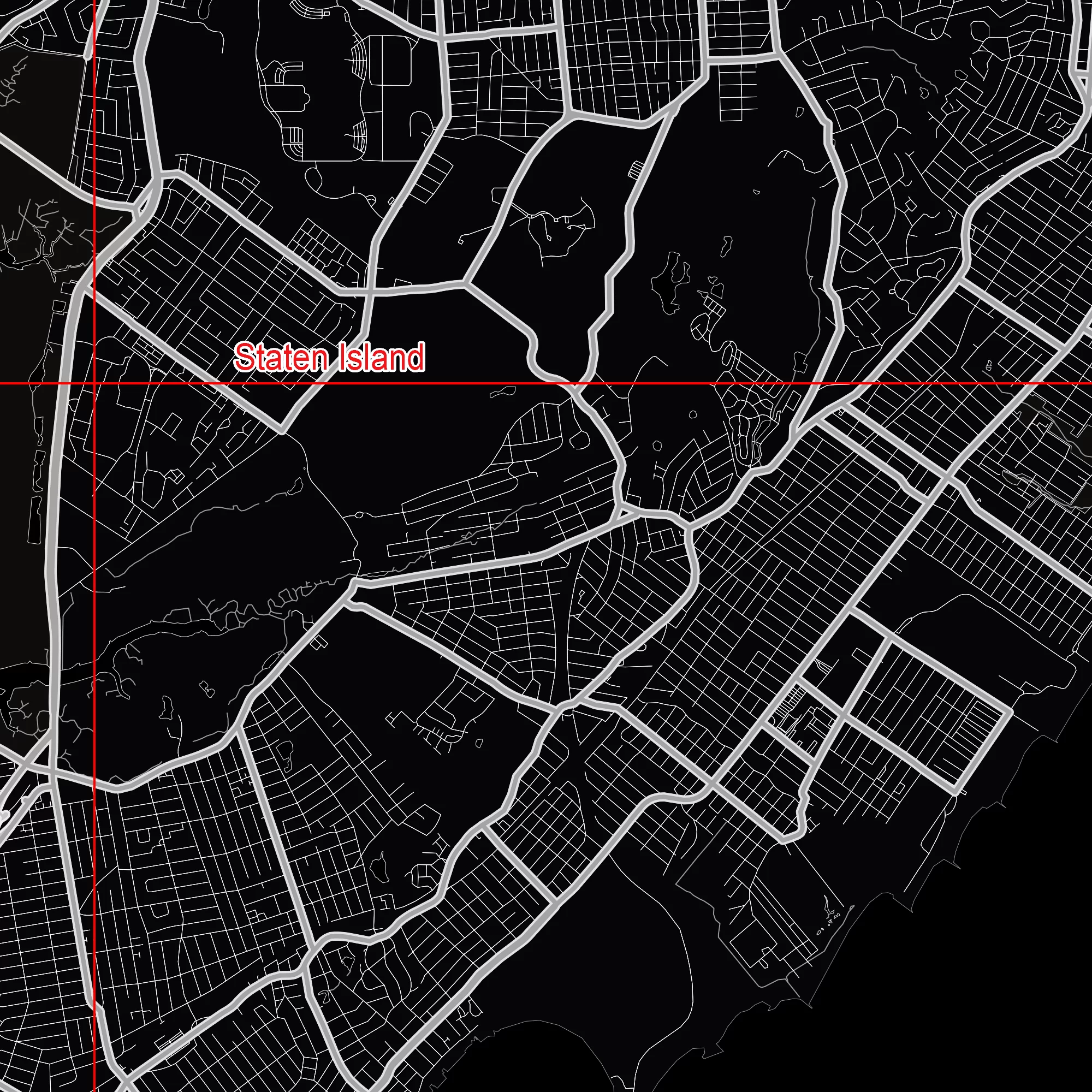 New York City US Map Vector City Plan Low Detailed (simple black) Street Map editable Adobe Illustrator in layers