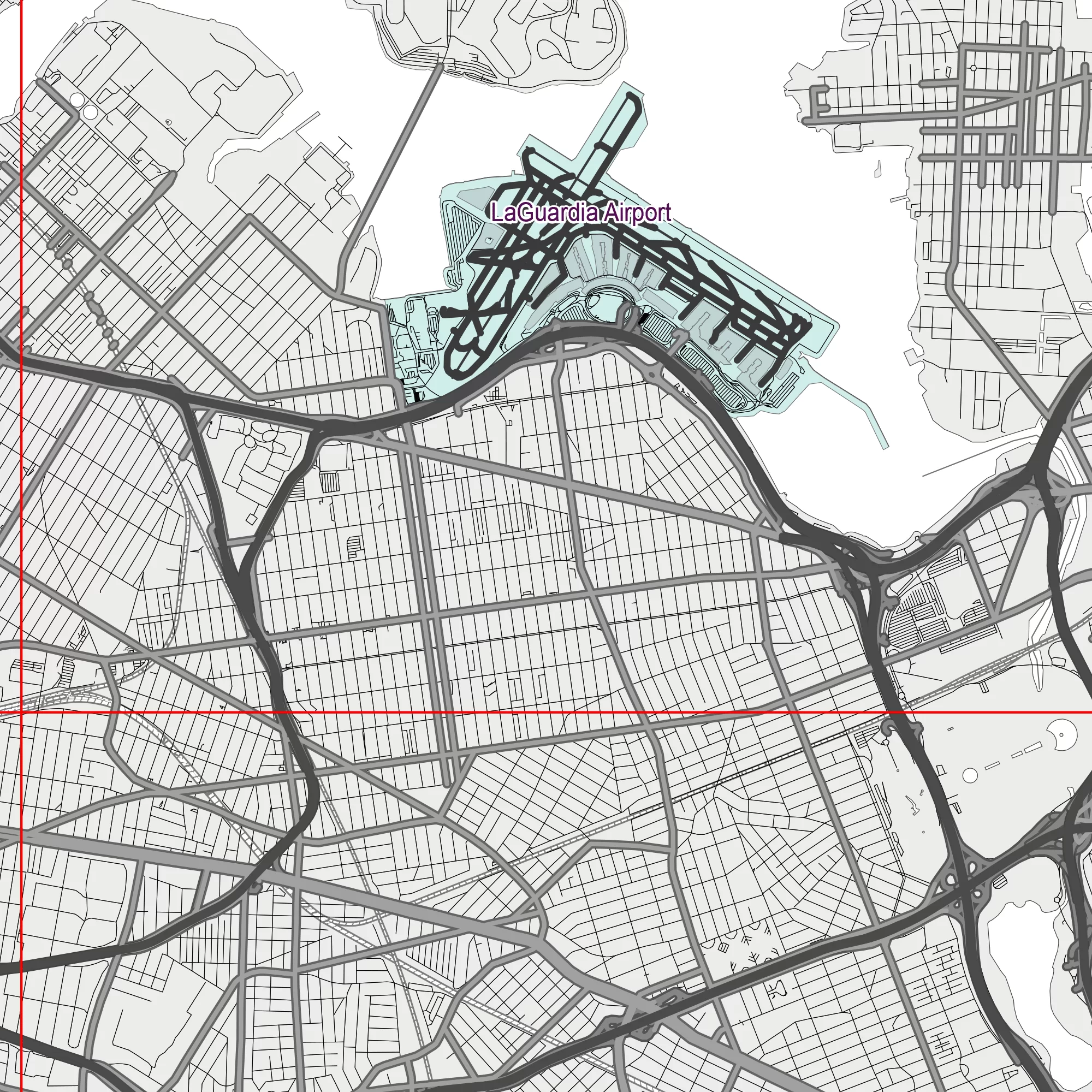 New York City US PDF Vector Map: City Plan Low Detailed (simple white) Street Map editable Adobe PDF in layers