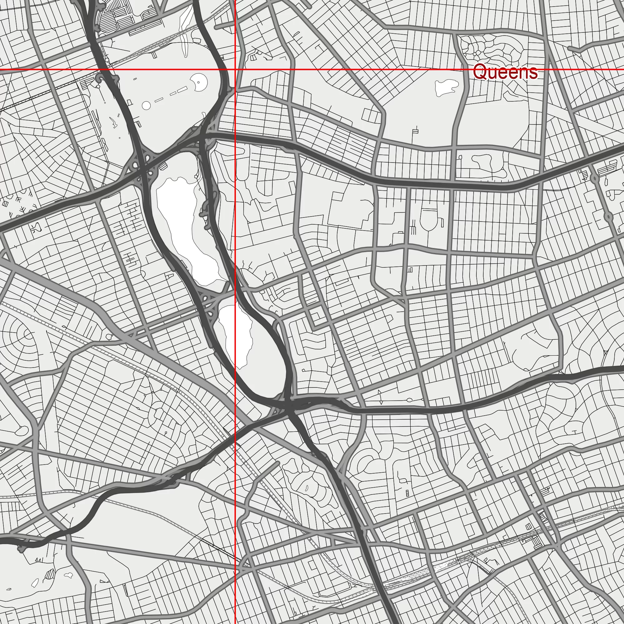New York City US PDF Vector Map: City Plan Low Detailed (simple white) Street Map editable Adobe PDF in layers