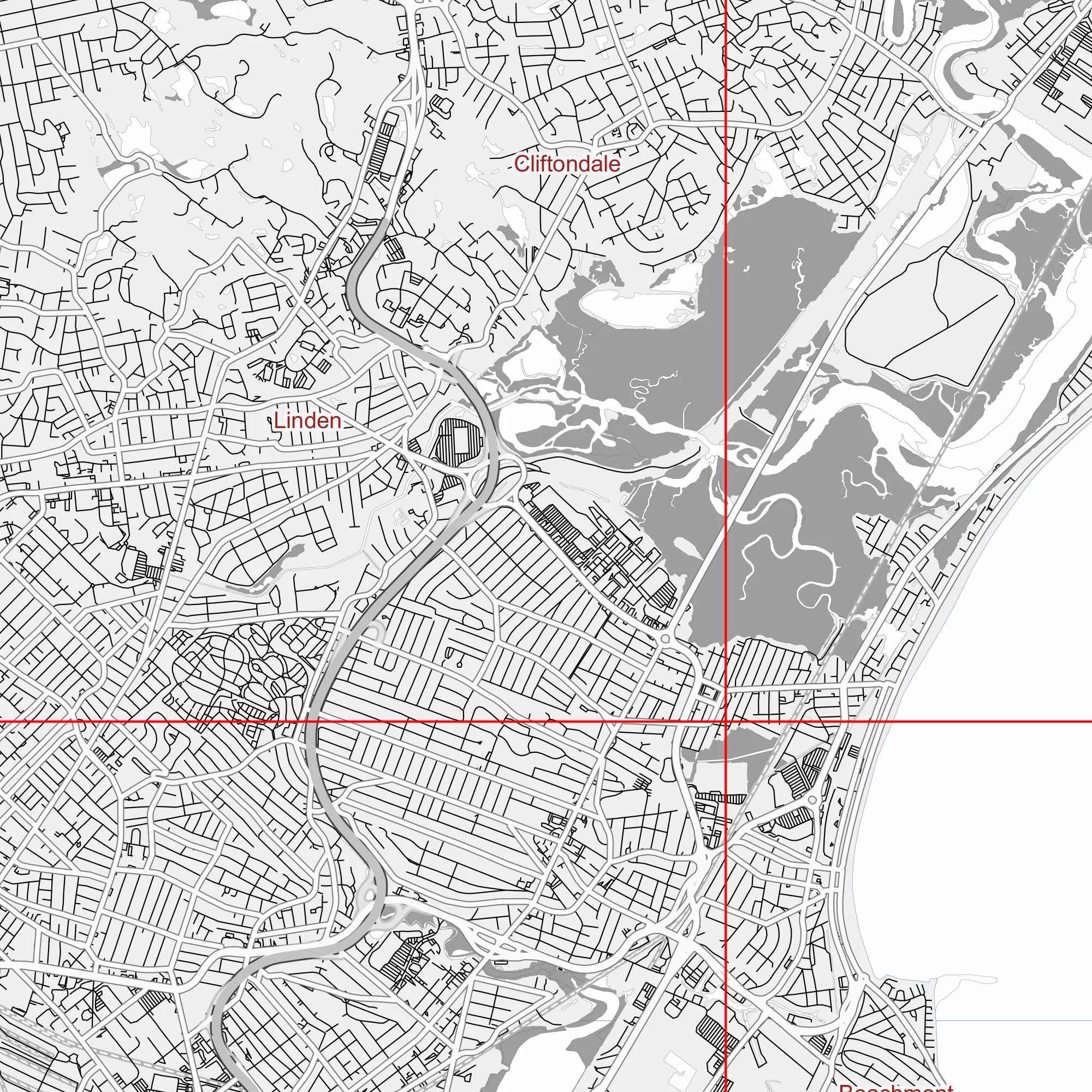 Boston Massachusetts US PDF Vector Map: City Plan Low Detailed (simple white) Street Map editable Adobe PDF in layers
