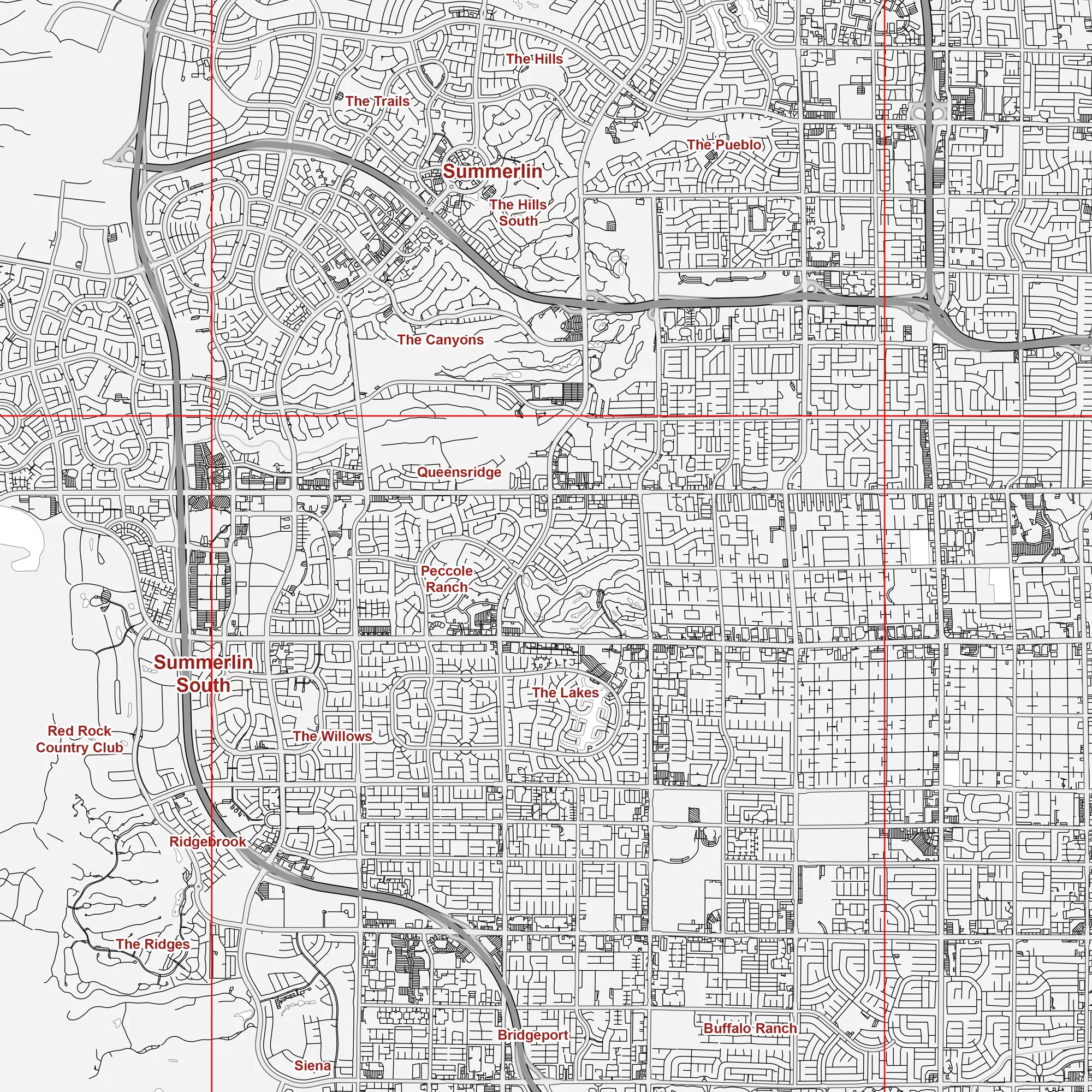 Las Vegas Nevada US Map Vector City Plan Low Detailed (simple white) Street Map editable Adobe Illustrator in layers