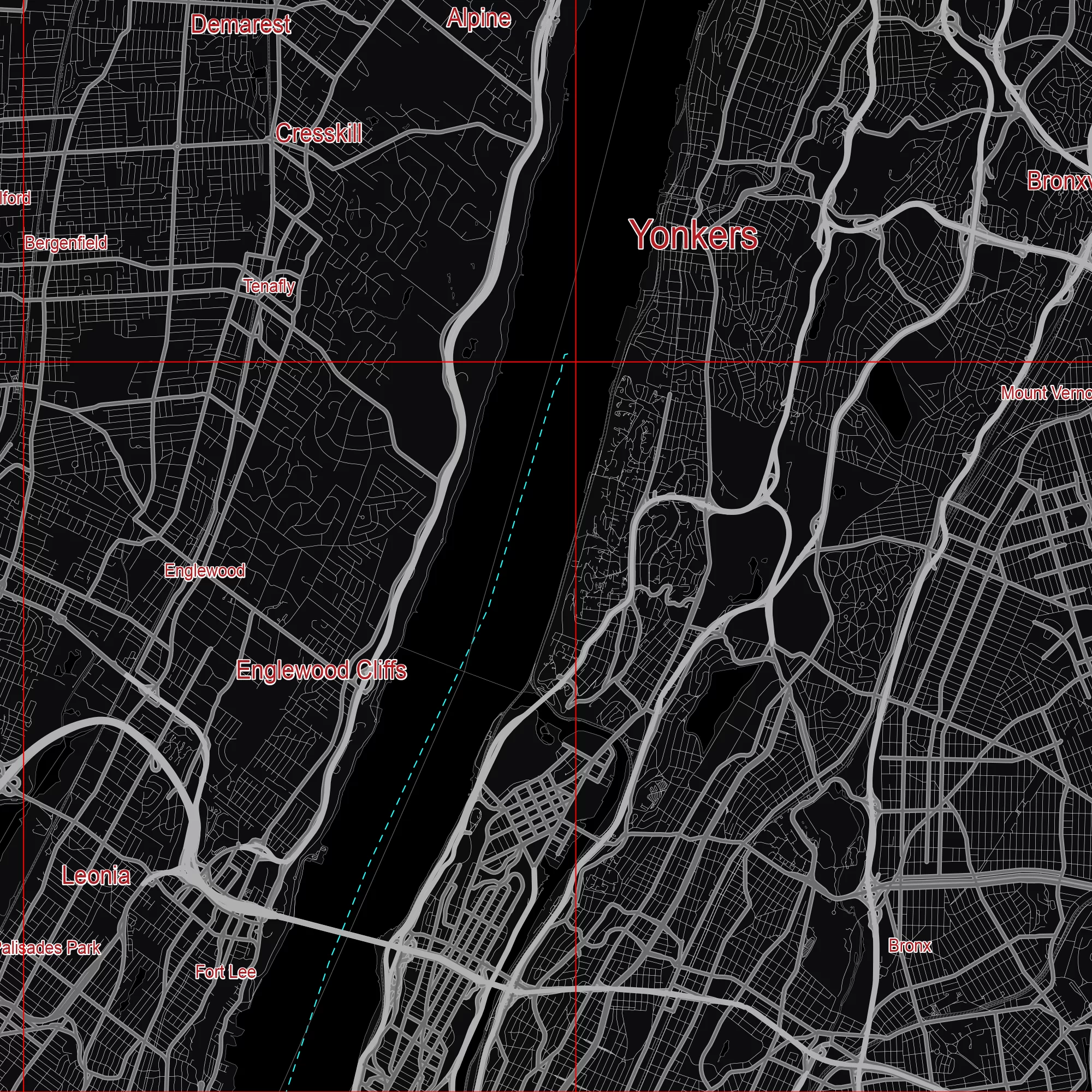 New York City US Map Vector City Plan Low Detailed (simple black) Street Map editable Adobe Illustrator in layers
