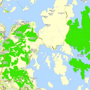 Hong Kong Shenzhen China editable layered PDF Vector Map