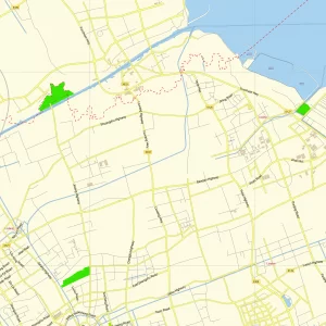 Shanghai China editable layered PDF Vector Map Shanghai China editable layered PDF Vector Map