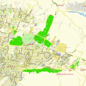 Tehran Iran editable layered PDF Vector Map Tehran Iran editable layered PDF Vector Map
