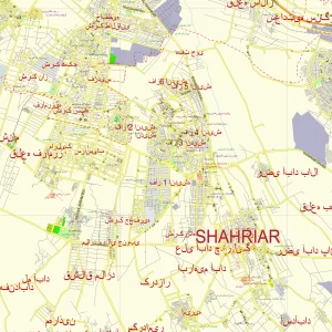 Tehran Iran editable layered PDF Vector Map Tehran Iran editable layered PDF Vector Map