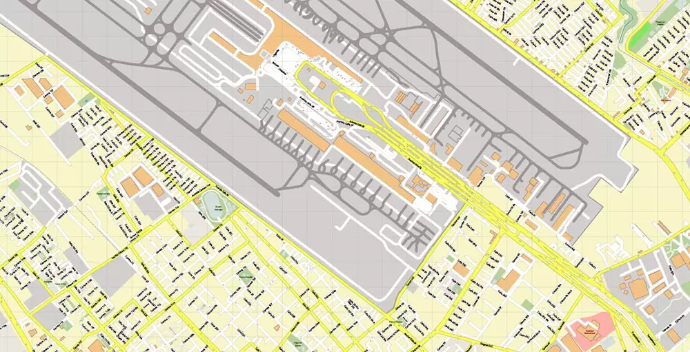 Bogota Colombia PDF City Vector Map Exact High Detailed editable Adobe PDF Street Map in layers