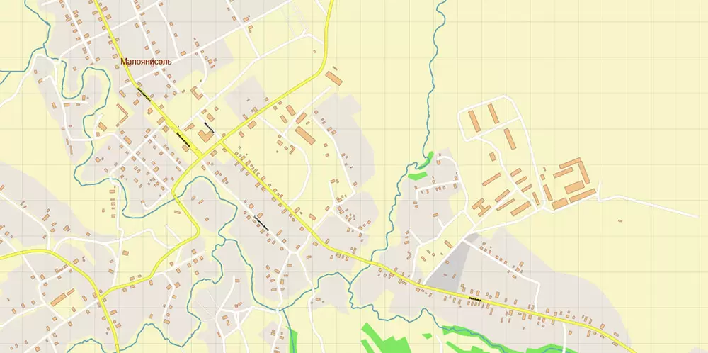 Mariupol Ukraine Map Vector Exact City Plan High Detailed Street Map editable Adobe Illustrator in layers