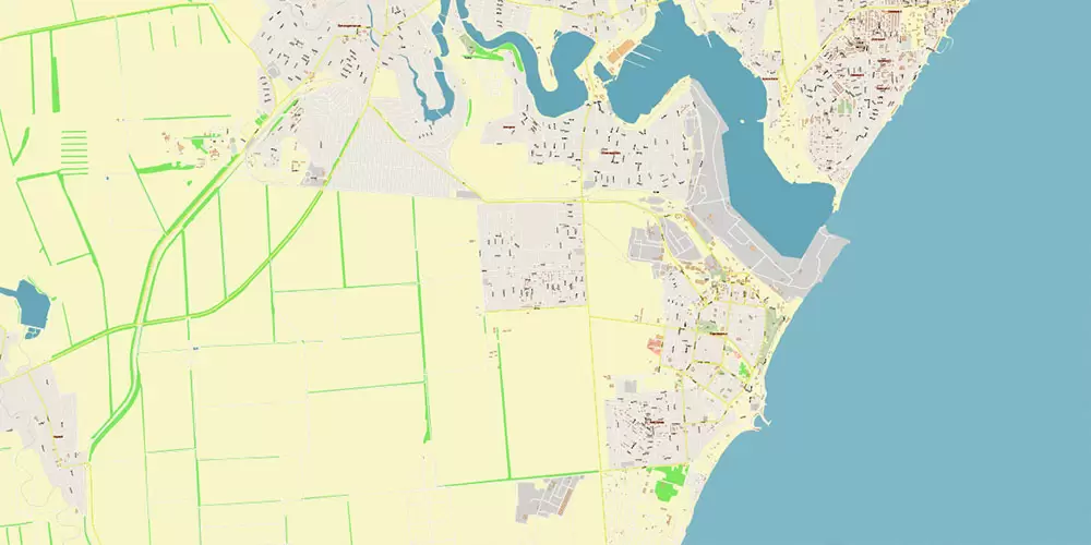Odesa Ukraine Map Vector Exact City Plan High Detailed Street Map editable Adobe Illustrator in layers