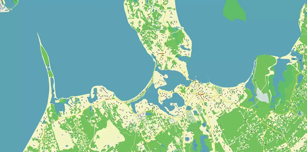 New York City: Manhattan + Long Island NY US Map Vector City Plan High Detailed Street Map editable Adobe Illustrator in layers
