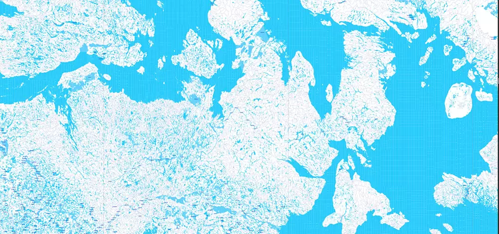 United States and Canada Vector Map main Roads Cities States Counties editable layered Adobe Illustrator