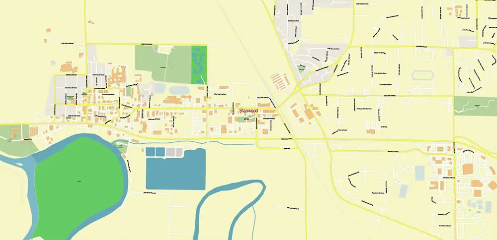 Bellingham Washington US PDF Vector Map exact high detailed editable layered Adobe PDF