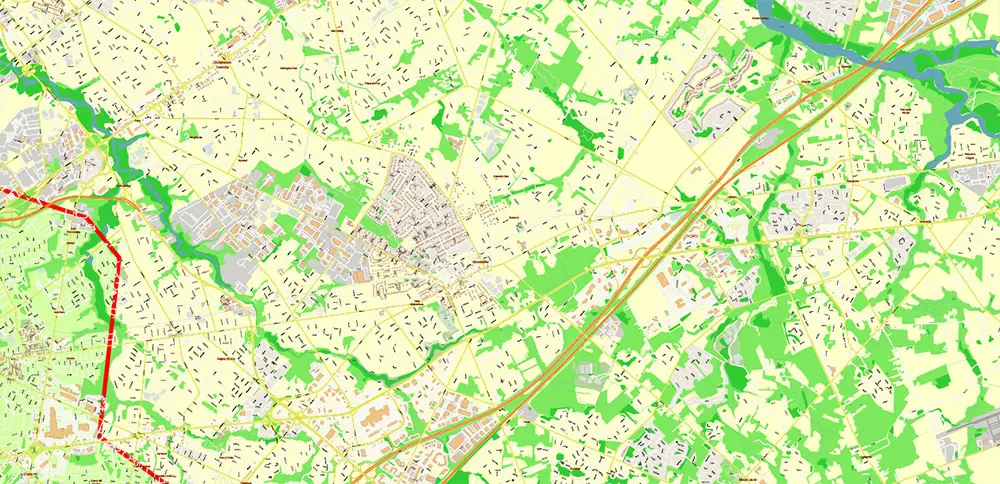 Camden County New Jersey US PDF Vector Map high detailed editable layered Adobe PDF