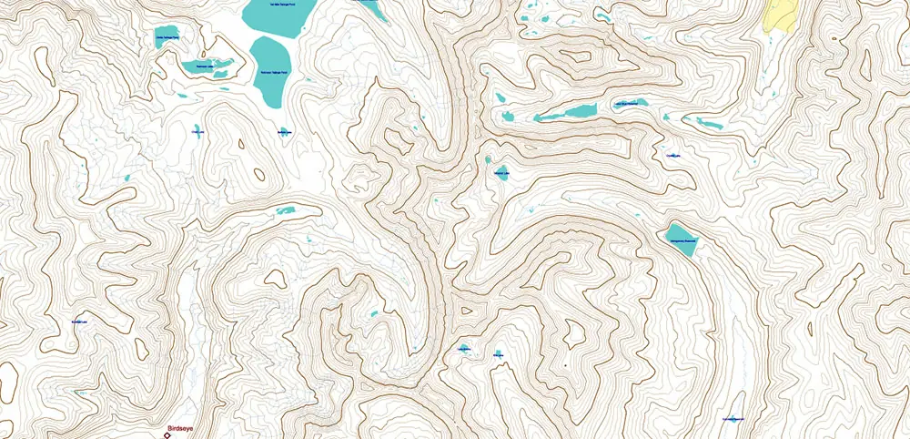 Colorado Full State US Relief Vector Map: Full Extra High Detailed (main roads, water objects, relief isolines) editable Adobe Illustrator in layers