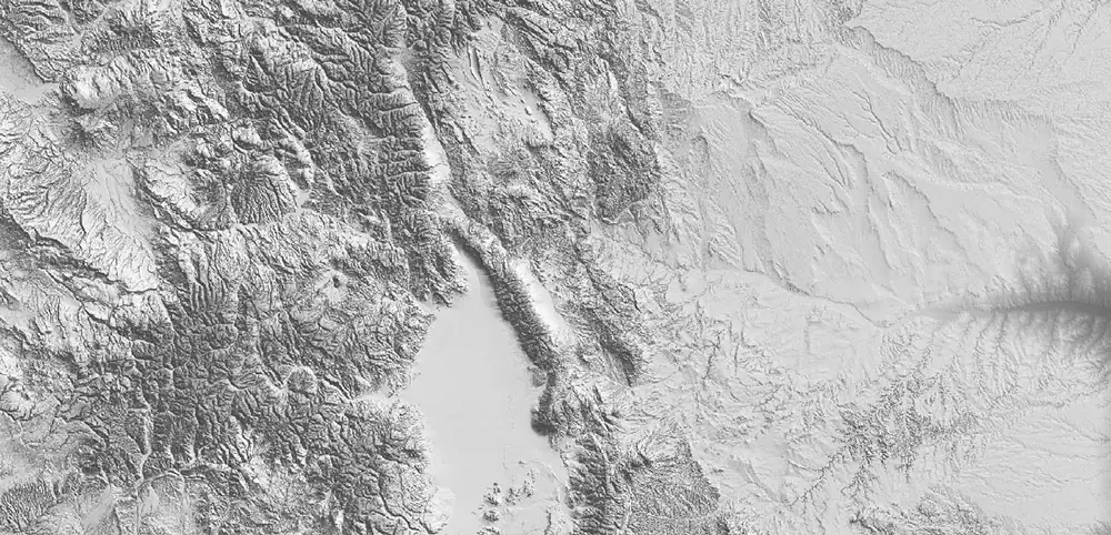 Colorado Full State US Relief Vector Map: Full Extra High Detailed (main roads, water objects, relief isolines) editable Adobe Illustrator in layers